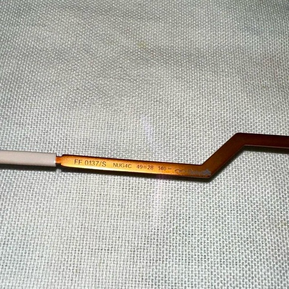 Fendi Orange Pink Glitter Cat Eye Sunglasses - Picture 4 of 8